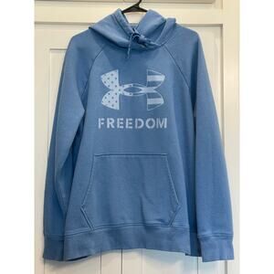 Under Armour Lt.  Blue  Fleece Freedom Rival hoodie XL